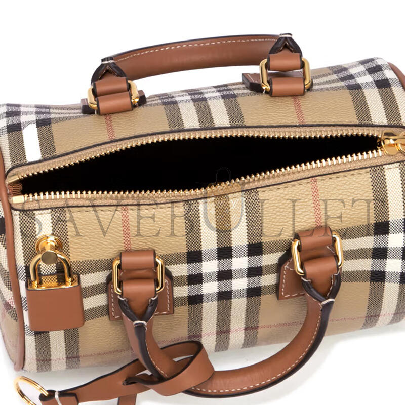 BURBERRY MINI CHECK BOWLING BAG 80713571 (18.5*12*11cm)